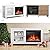 Xbeauty 48" Electric Fireplace Mantel Wood Surround Firebox Freestanding Corner Fireplace Heater Infrared Quartz Heater Adjustable Led Flame, Remote Control, 750W-1503W, Walnut