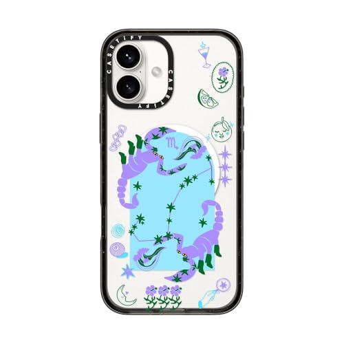 Coque iPhone 16 Plus CASETiFY Impact noir transparent compatible MagSafe