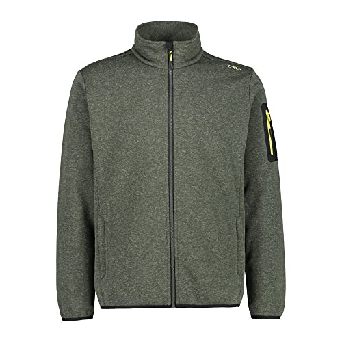 Chaqueta de forro polar CMP para hombre en tejido efecto melange con cremallera