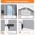 UDPATIO Resin Storage Shed 8 x 6 FT Plastic Outdoor Shed with Lockable Door