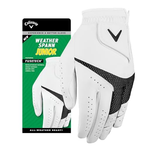 Callaway Golf Weatherspann Junior Golf Glove 2024, White