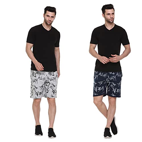 Image of Men's Cotton Sports Shorts with Zipper Pocket (Pack of 2)