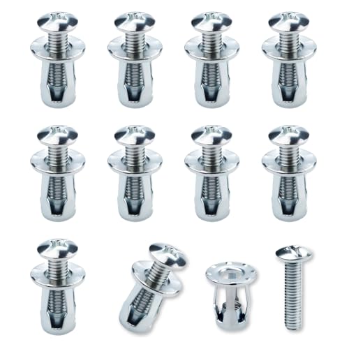 50 Piezas Tacos para Cavidades: Tuercas en Forma de Pétalo, M5×25mm Tacos Huecos, Fijaciones para Puertas Huecas, Tacos Huecos de Metal, Anclajes Metálicos para Cavidades, Plano de Metal, Pared Hueca