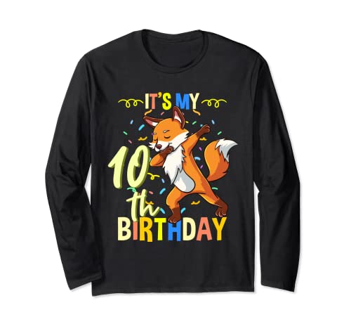 Its My 10th Birthday Dabbing Zorro Manga Larga