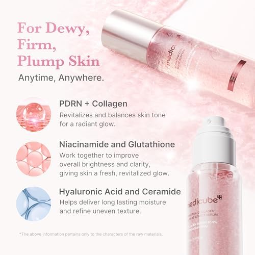 Pink PDRN Collagen Glow Jelly Mist Serum