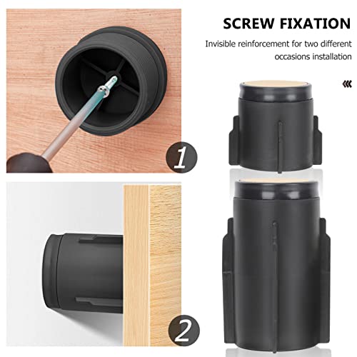 LIFKOME 4 peças de rolhas ajustáveis para cabeceira, tampões de cabeceira, protetor de estrutura de