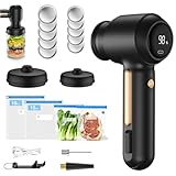 Picture of Electric Mason Jar Vacuum Sealer Kit with 20 Reusable Vacuum Bags, 10 Mason Lids, 3-in-1 Handheld Vacuum Sealer, Powerful Compact Vacuum Seal Machine, Portable Food Sealer, Ideal Gifts for Mom, Wife
