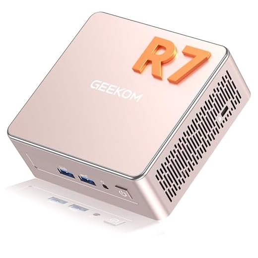 GEEKOM A5 Mini PC 2026 with AMD Ryzen 7 5825U, 16GB DDR4(Not LPDDR), 512GB NVMe SSD, 2.5" SATA HDD, Radeon Vega 8 Graphics, Windows 11 Pro, 8K Quad Display, Dual HDMI, 6XUSB, SD 4.0 Slot