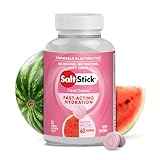 SaltStick Electrolyte FastChews - 120 Watermelon Chewable Tablets - Salt Tablets for Running and Hydration, Electrolyte Chews - 120 Count