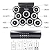 PAXCESS Portable 9 Pad Multifunction Electronic Drum Set with Realistic Sounds, Foot Pedals, Drumsticks, Built-In Speaker, and Rechargeable Battery
