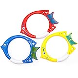 Diseño especial: Este diseño de buceo de diseño especial es muy adecuado para el entrenamiento de buceo. Solo tire los juguetes de buceo a la piscina, espere a que se hagan hundiéndose hasta el fondo, ¡y luego vuelven a ponerlos de nuevo El anillo de buceo puede permanecer erguido en la parte inferior de la piscina y es fácil de comprender.