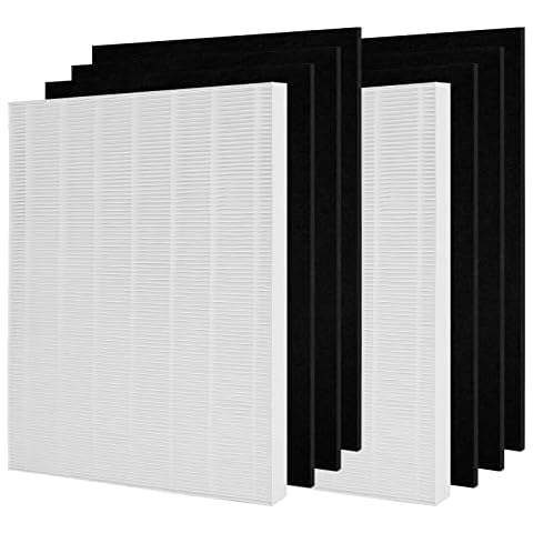 D480 Replacement Filter D4 Compatible with Winix D480 Air Purifier,Replace 1712-0100-00, 2 True HEPA + 6 Carbon Filters Cover