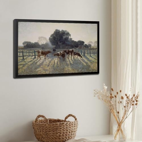 Impression sur toile Elioth Gruner cadre suspendu 50x76 cm