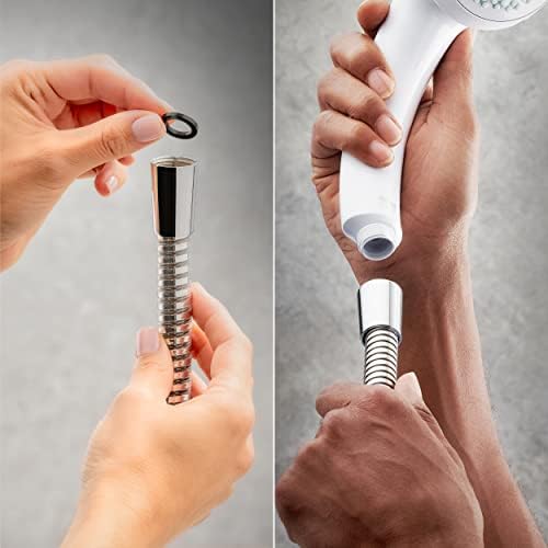 Mira Response Adjustable 4 Spray Mode Shower Head Grey/White