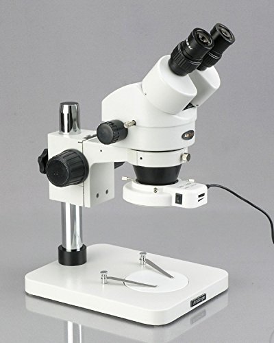 Image of AmScope 3.5X-90X Inspection Dissecting Zoom Power Stereo Microscope with 64-LED Light