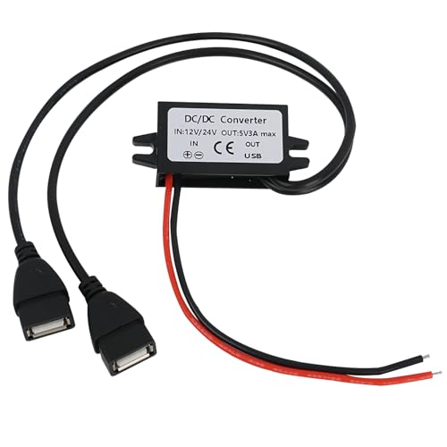 Ya en mundofriki.es: DC-DC Convertidor Reductor de Voltaje 12V a 5V, 12W 3A Regulador de Voltaje de Potencia Impermeable IP67, Reducido de Voltaje, Módulo Convertidor DC Buck Dual USB