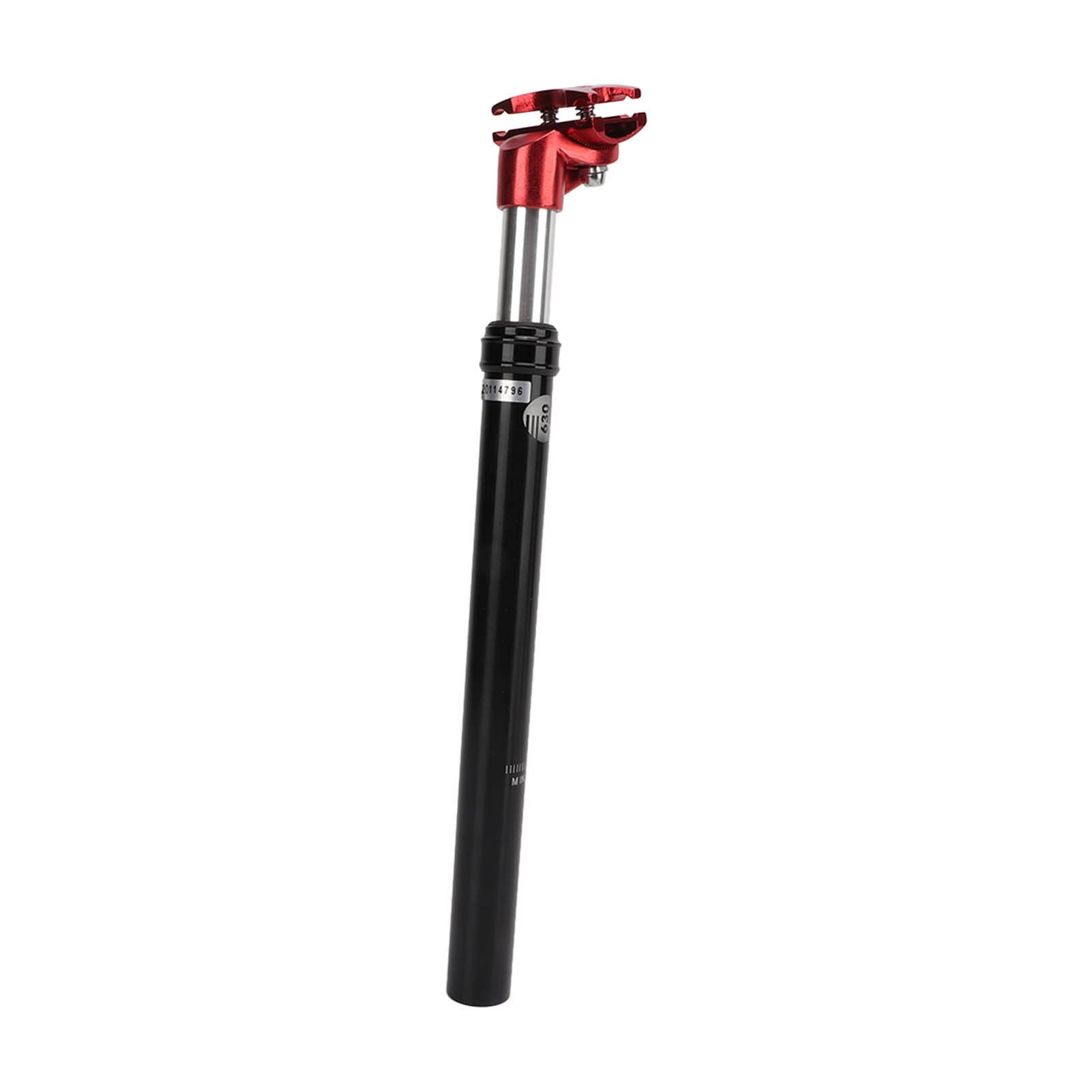 Tige de selle suspendue avec amortisseur à pression d'huile, 27,2 mm, pour VTT, rouge (KSP630-27,2 mm x 350 mm Noir/Rouge)