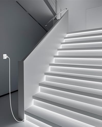 Image of Aclorol COB LED Strip Light 5V USB White 6000K 13.12FT /4M 1280LEDs CRI85+ LED Light Strip for Bedroom Super Bright Tape Lights with 1M Cable for Under Cabinet Desks 3D Printer DIY Lighting Decor