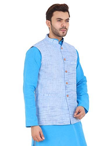 Image of LATEST CHIKAN Men's Textured Nehru Jacket