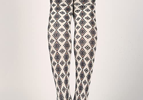 Image of Sahabowi Women Tights, Opaque High Waist Pantyhose, Vintage Control Top Stockings