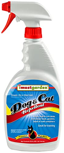 I Must Garden Dog and Cat Repellent: All Natural Spray to Stop Chewing and Repel from Yards, Plants, and Gardens – 32oz…