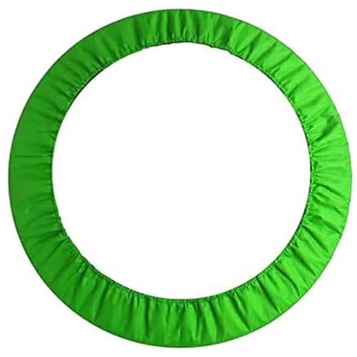 MPYEKP Replacement Trampoline Safety Pad Mat, Trampoline Edge Protection, Waterproof and Tear-Resistant Trampoline Safety Spring Cover Round Frame Pad(Green,38in)
