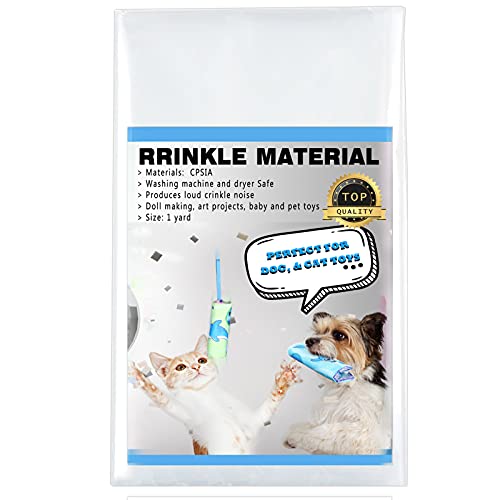 1 Yard Crinkle Paper for Baby Toys Noise Making Plastic Film for Dog Toys Noise Maker Dog Cat Pet Supplies