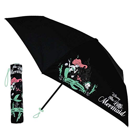 98038/ジェイズプランニング/【Disney/アリエル】キャラクター超軽量晴雨兼用折畳傘「５０ｃｍ」/キャラクター/ピーナッツ/雨/日除け/紫外線/レイン/梅雨/外出/携帯/ギフト/プレゼント
