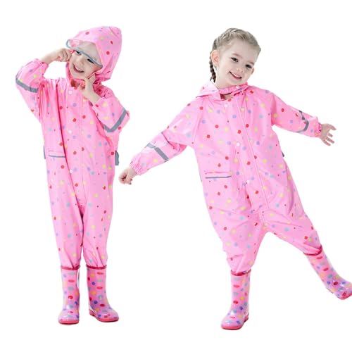 Children's Raincoat Fashion Cute Three Raincoat with Visor Reflective Baby Poncho Girls Raincoat3