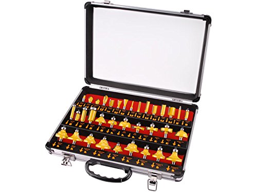 Extol Premium44040 Form Milling Cutters, for Wood with SK Flutes, 35 Piece Set