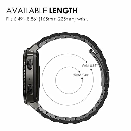 Correa de reloj de acero inoxidable de 18-22 mm para hombres brazalete de repuesto 5