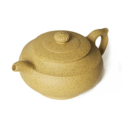 Image of Chinese Zisha Teapot Clay Sesame Mud Tea Pot for Home Office (Hanyun) | yixing clay teapot brew tea leaves Gongfu tea