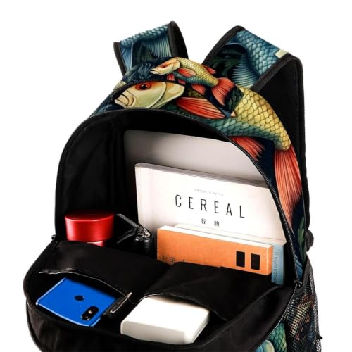 Mochila impermeable de peces, protección total para tus libros y laptop 4