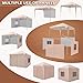 Quictent Privacy 10’x10’ Easy Pop up Canopy Tent with Sidewalls Instant Outdoor Gazebo Shelter Enclosed, Mesh Windows Waterproof (Beige)