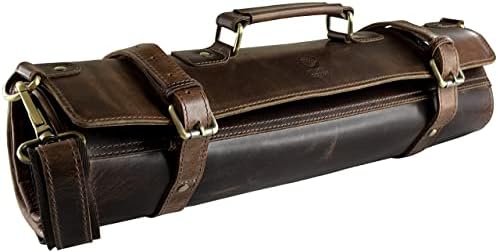 Rustic Town Genuine Leather Chef Knife Roll All Purpose Chef Roll
