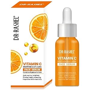 DR RASHEL Vitamine C Gezichtsserum, Verhelderend & Anti-aging Gezichtsserum, Vitamine C Serum voor Gezicht met Hyaluronzuur, Organisch Vitamine C Serum voor Gezicht Donkere Vlekken, Zelfs Huidskleur, Lijnen & Rimpels (1)