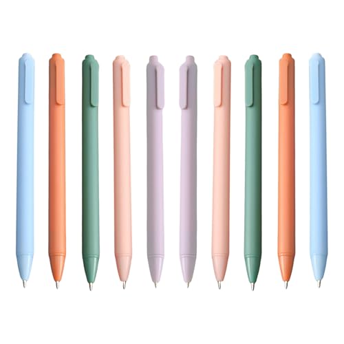 Juego Bolígrafos Gel Tintas Secado Rápido Punta Fina 0 5mm Bolígrafos Líquida Bolígrafos Rollerball Para Escribir Y Diario 10 Uds.