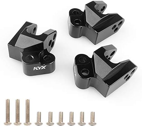 KYX Racing Aluminum Tie Rod Linkage Skid Plate Link Mounts Upgrades Parts for RC Crawler Car Axial SCX10 III AXI03007 SCX10.3