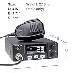 CB Two Way Radio AT-505PRO for Truckers Long Range,VOX Mini CB Radio w/PA System for Truck, PA AM FM switchable Two Way Radio - Image 4