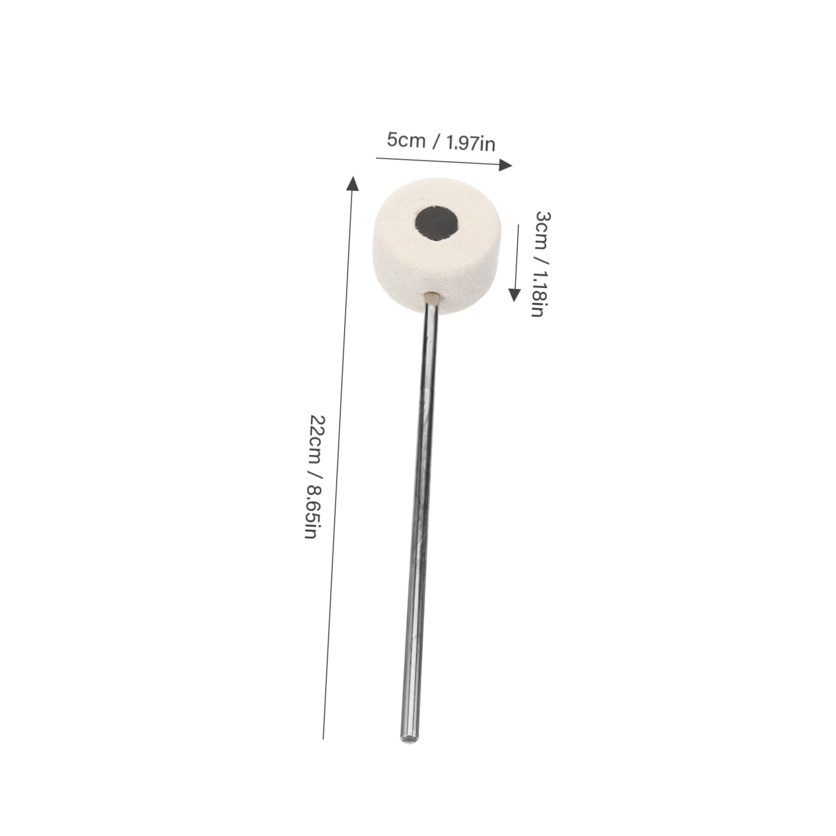 Milisten Bass Drum Kick Drum Pedal Percussion Instrument Part Drum Pedal Accessory Drum Accessory Percussion Instrument Supplies Jazz Drum Pedal Drum Supply Felt