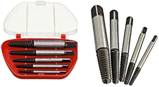 Best DealsOriGlam 5PCS Screw Extractor Easy Out Set Drill Bits, Guide Broken Damaged Bolt Remover Tools Kit Set 3-19mm