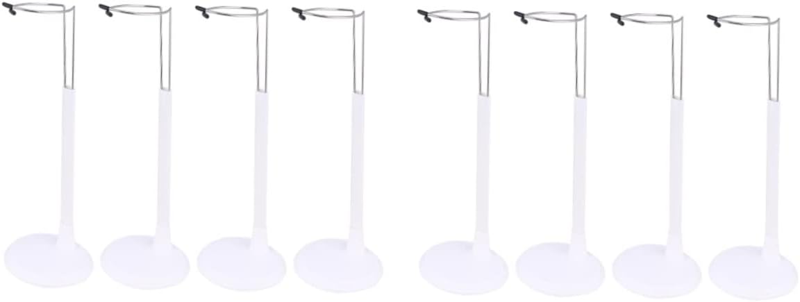 8 Pcs Doll Stand Display Holder Fashion Dolls Metal Storage Rack Frame Holder Stand Doll Gown Stand Puppet Doll Mannequin Baby Little Doll Storage Rack Creative Doll Stand