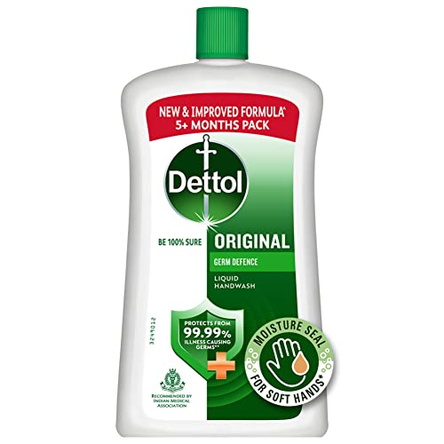 Image of Dettol Liquid Hand wash Refill Original -1500 ml and Dettol Liquid Soap Jar Original, 900 ml