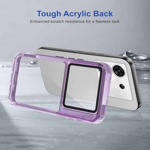 Image of Zapcase Back Case Cover for Infinix Zero 30 5G | Compatible for Infinix Zero 30 5G Back Cover | Case Cover with Camera Protection | (TPU + PC | Translucent Purple)