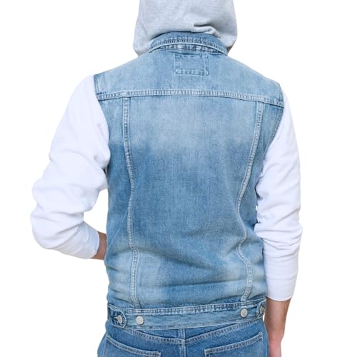 Image of VICTORIOUS Rocker Denim Jean Vest Jacket