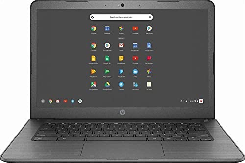 HP Newest 14-inch Chromebook HD Touchscreen Laptop PC (Intel Celeron N3350 up to 2.4GHz 4GB RAM 32GB Flash Memory WiFi HD Camera Bluetooth Up to 10 hrs Battery Life Chrome OS Black) (Renewed