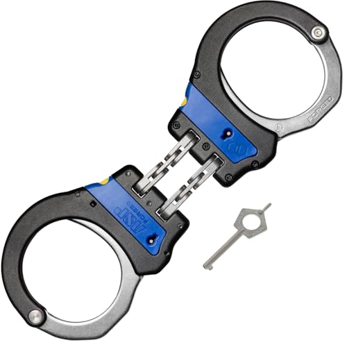 ASP Identifier Keyless Double-Lock Plus Cuffs, Hinge, Steel Bow, Blue Band
