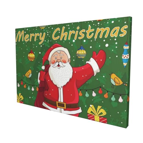Impression toile Père Noël OUSIKA, le cadeau idéal pour décorer la chambre