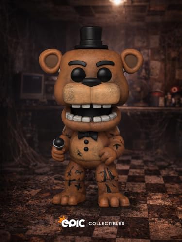 Funko Pop Withered Freddy FNAF con protector coleccionable de vinilo para fans 4