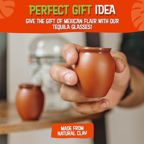 Cantarey CDB2-4 2Oz Mini Clay Cups Tequila Shot Glasses thumb #6